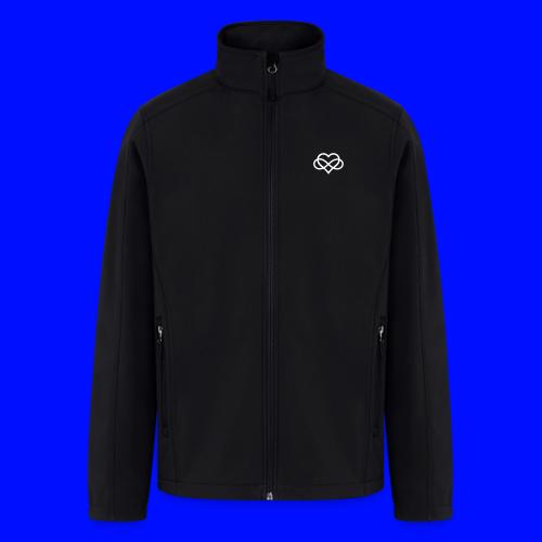 Infinity-Heart (white) - Men’s Soft Shell Jacket