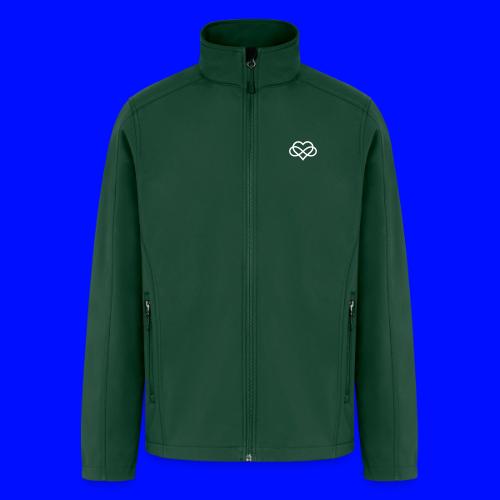 Infinity-Heart (white) - Men’s Soft Shell Jacket