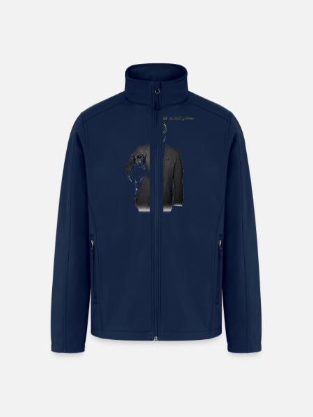 LCD Sound System - Men’s Soft Shell Jacket - navy