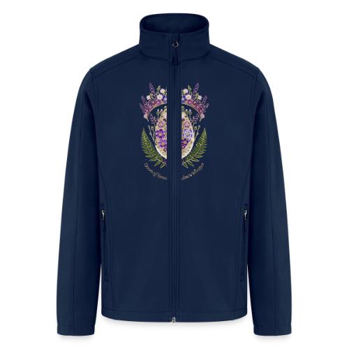Spring Meadow Crown Tee, Cottagecore Renewal Gift - Men’s Soft Shell Jacket