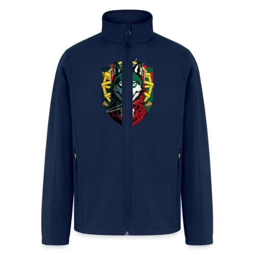 Portugal Iberian Wolf Soccer T Shirt,Football Gift - Men’s Soft Shell Jacket