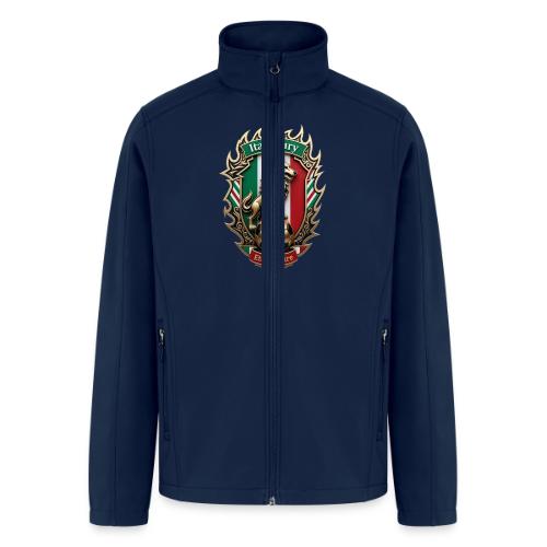 Italy Wolf Fury T-Shirt, Italian Flag Pride Gift - Men’s Soft Shell Jacket