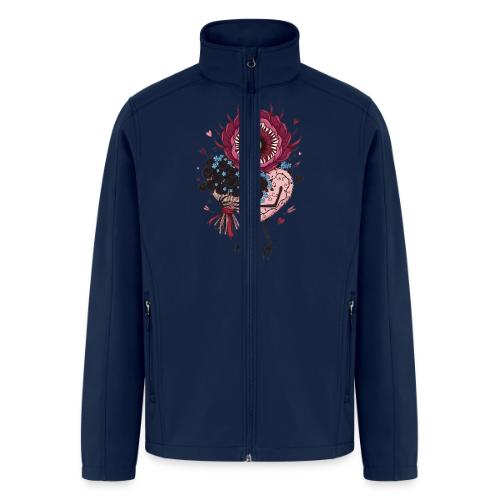 Gothic Valentine Eldritch Bloom – Dark Rom - Men’s Soft Shell Jacket