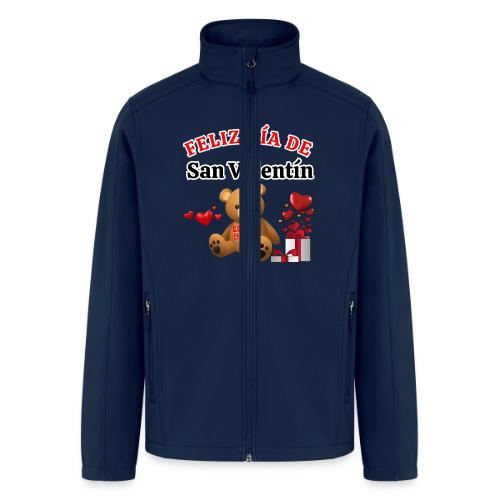 Valentine's Day Celebration Bears Love Hearts. - Men’s Soft Shell Jacket