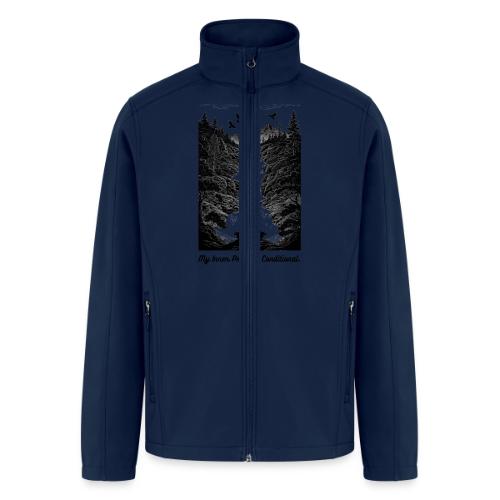 Conditional Inner Peace T-Shirt | Minimalist Zen - Men’s Soft Shell Jacket