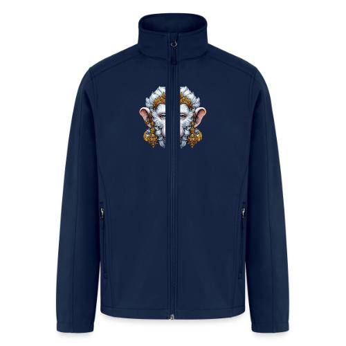 Thai Hanuman Monkey Deity Mask - Men’s Soft Shell Jacket