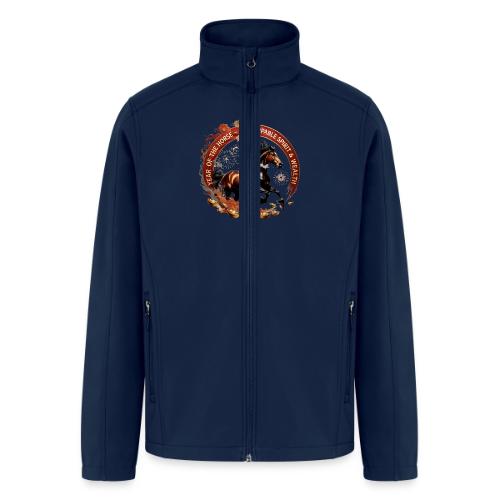 Year of the Horse Fiery Spirit T Shirt, Lunar New - Men’s Soft Shell Jacket