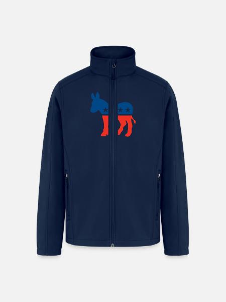 Democrat Logo - Men’s Soft Shell Jacket - navy