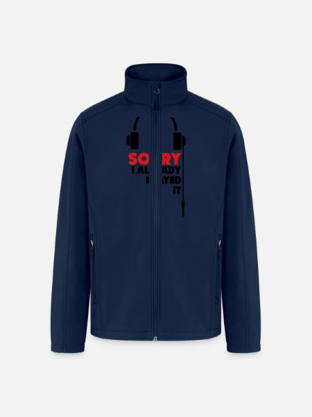 sorry_i_already_played_it_3 - Men’s Soft Shell Jacket - navy
