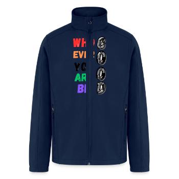 Be good - Men’s Soft Shell Jacket - navy - Front