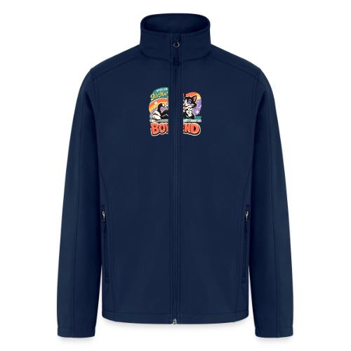 Sassy Cat Pride Pizza Retro Comic - Men’s Soft Shell Jacket