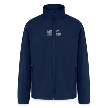 Fly away with me (With clouds) - Men’s Soft Shell Jacket - navy - Front