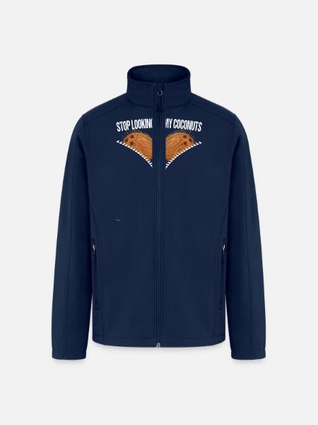 Looking Coconuts Summer Coconut - Men’s Soft Shell Jacket - navy