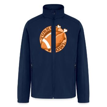 Turkey Bowl American Football Thanksgiving - Men’s Soft Shell Jacket - navy - Front