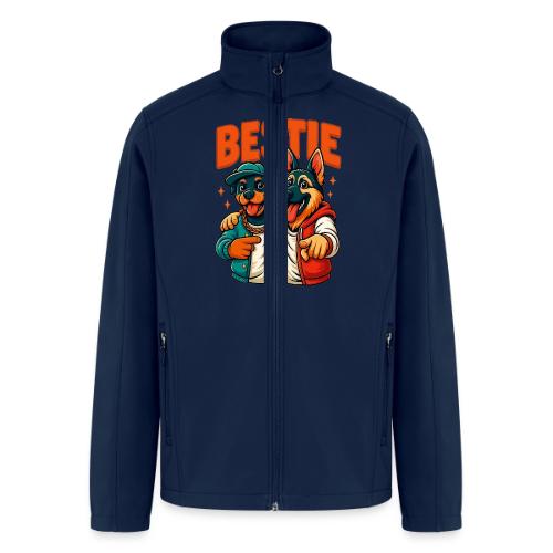 Hip Hop Dog Besties Shirt for Friends & Pet Lovers - Men’s Soft Shell Jacket