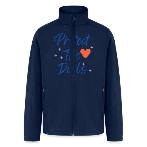 Protect The Dolls | Heart & Stars Typography - Men’s Soft Shell Jacket
