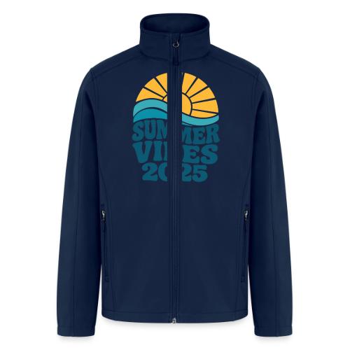 Summer Vibes 2025 Retro Sunset T-Shirt | Fun Beach - Men’s Soft Shell Jacket