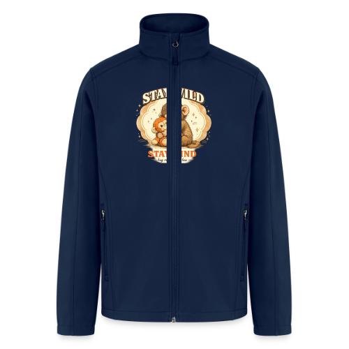 Stay Wild Stay Kind Punch Monkey Hug - Men’s Soft Shell Jacket