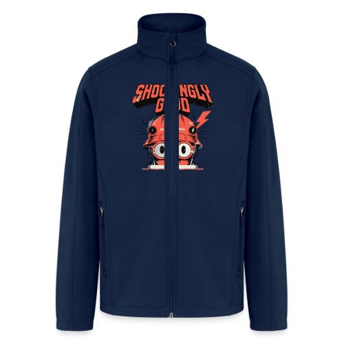 Funny Shockingly Good Electrician - Men’s Soft Shell Jacket