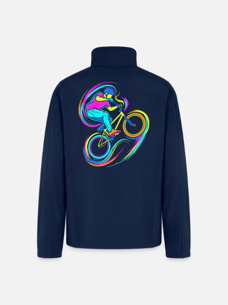 BMX Rider - Men’s Soft Shell Jacket - navy