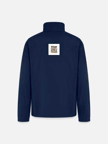 Enjoy The Little Things Retro - Men’s Soft Shell Jacket - navy