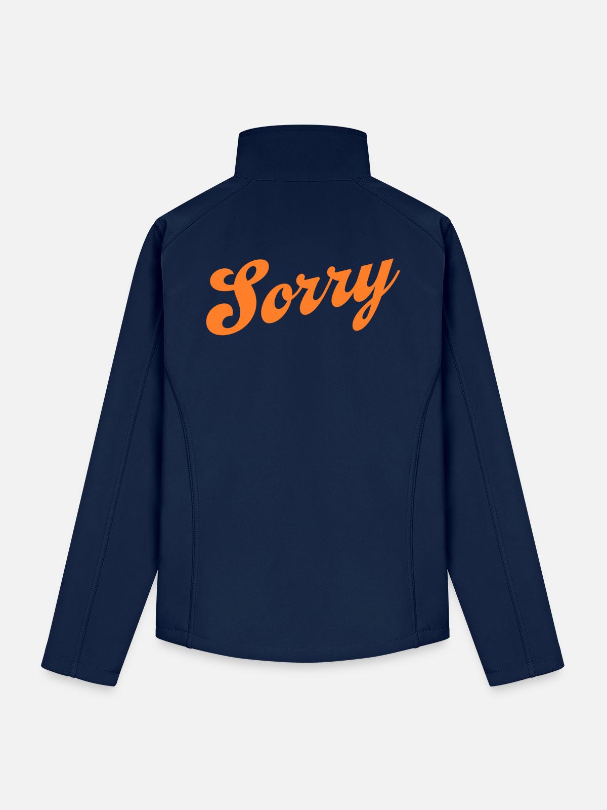 Sorry - Men’s Soft Shell Jacket - navy - Back