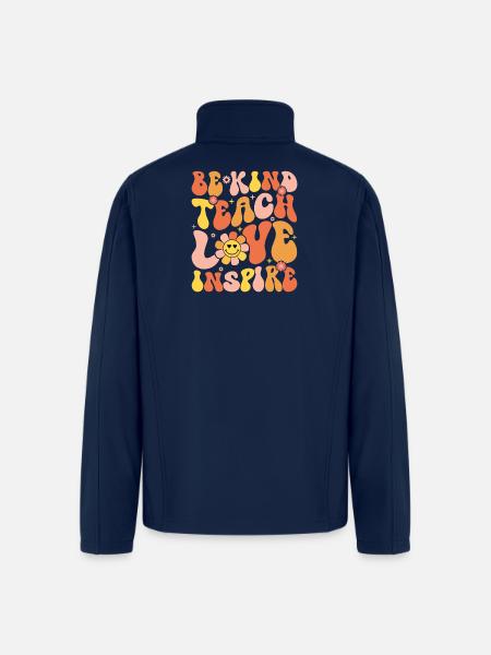 Be Kind To Each Other - Men’s Soft Shell Jacket - navy