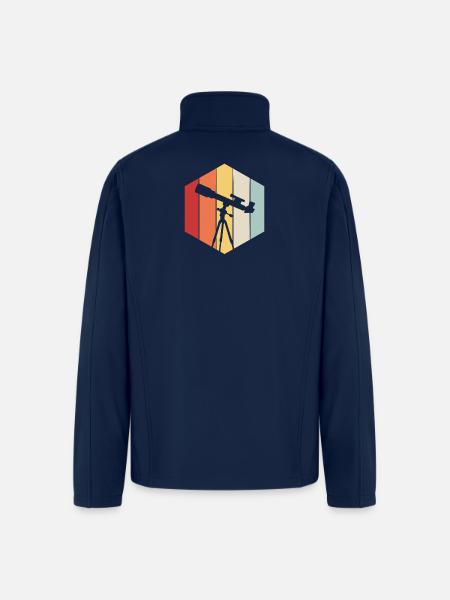Astrophotography Telescope - Men’s Soft Shell Jacket - navy