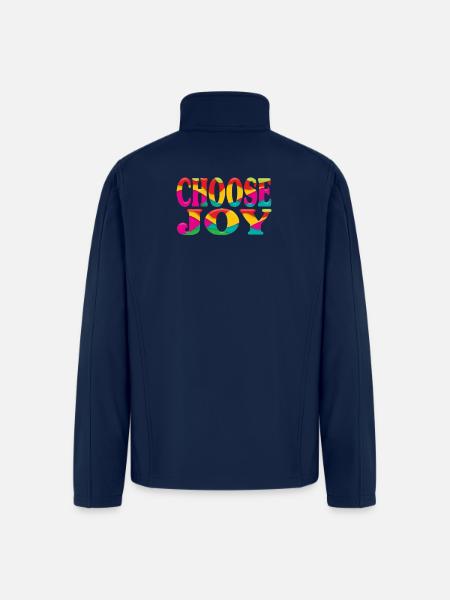 Choose joy - Men’s Soft Shell Jacket - navy