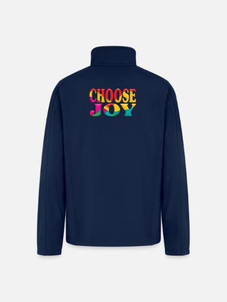Choose joy - Men’s Soft Shell Jacket - navy