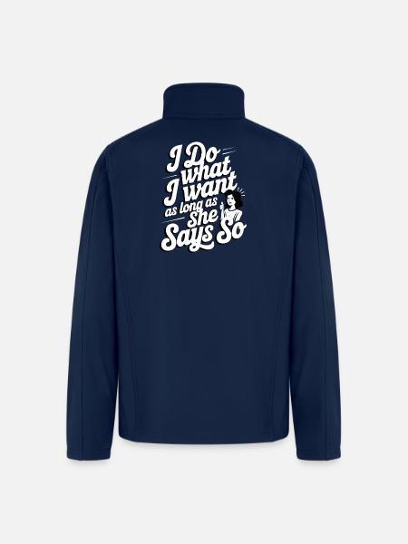 Own It: She Says So - Men’s Soft Shell Jacket - navy