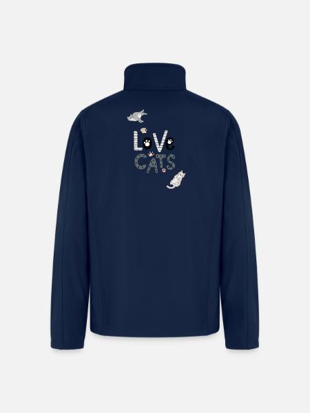 cat lovers - Men’s Soft Shell Jacket - navy
