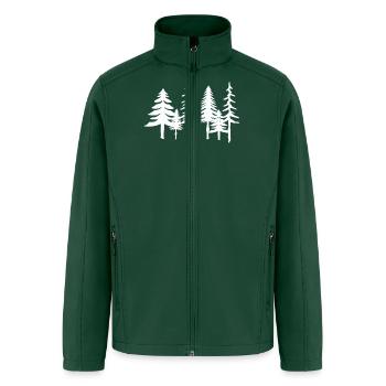 Pine Tree - adventure - Men’s Soft Shell Jacket - forest green - Front