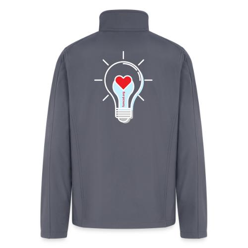 FUMCSD Heart Light Bulb - White Lines - Men’s Soft Shell Jacket