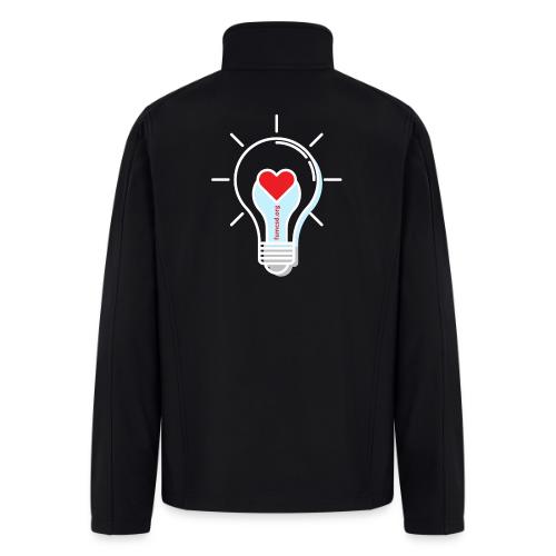 FUMCSD Heart Light Bulb - White Lines - Men’s Soft Shell Jacket