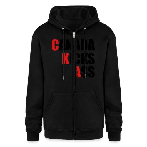 Canada Kicks Ass Vertical - Champion Unisex Full Zip Hoodie