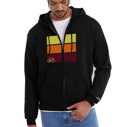 tricolor with bicycle - Champion Unisex Full Zip Hoodie