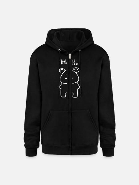MEH Cute Bear - Champion Unisex Full Zip Hoodie - black