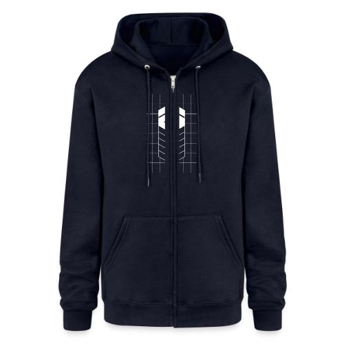 Tech Steve White V-Groved Collection - Champion Unisex Full Zip Hoodie