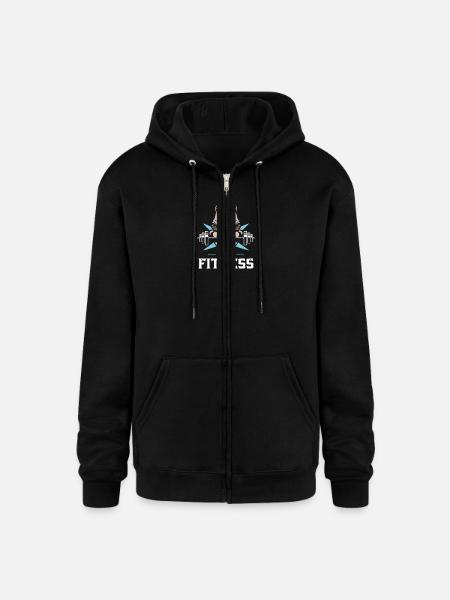 Crunch Time Fitted - Champion Unisex Full Zip Hoodie - black