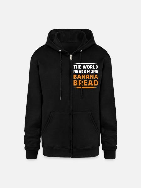 Bread Baker Banana Bread - Champion Unisex Full Zip Hoodie - black