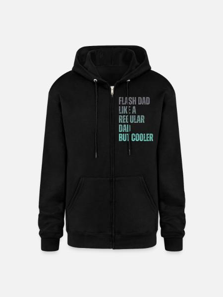 Bouldering Flash Dad Boulderer - Champion Unisex Full Zip Hoodie - black