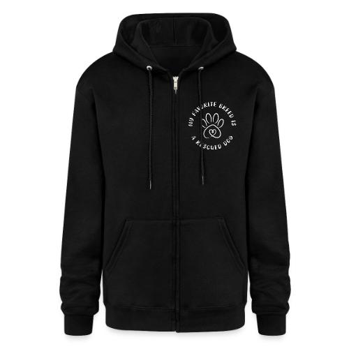 Favorite breed? Rescued dog! - Champion Unisex Full Zip Hoodie