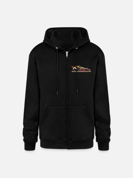 Race Car Velocity - Champion Unisex Full Zip Hoodie - black