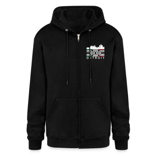 Desmo Owners Club of Detroit Logo Draft White PNG - Champion Unisex Full Zip Hoodie