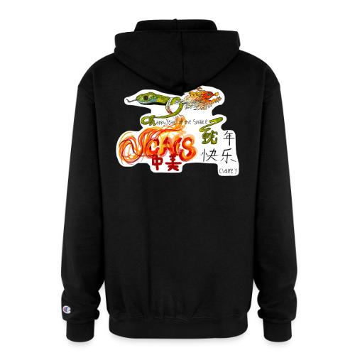 Lunar New Year 2025 MS Design Winner: Claire Y - Champion Unisex Full Zip Hoodie