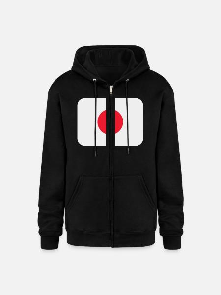 Japan Collection - Champion Unisex Full Zip Hoodie - black