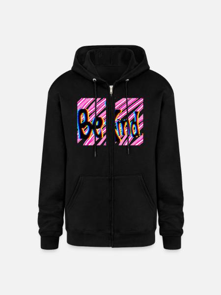 Bekind - Champion Unisex Full Zip Hoodie - black