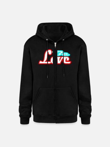 be love - Champion Unisex Full Zip Hoodie - black