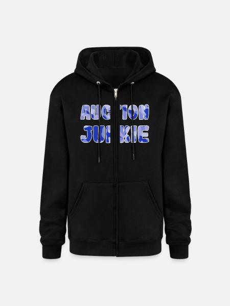 Auction Junkie blue camo - Champion Unisex Full Zip Hoodie - black